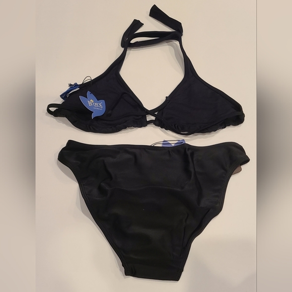 Buzios Brazilian 2pc Leather Square Bikini Set - Picture 3 of 10